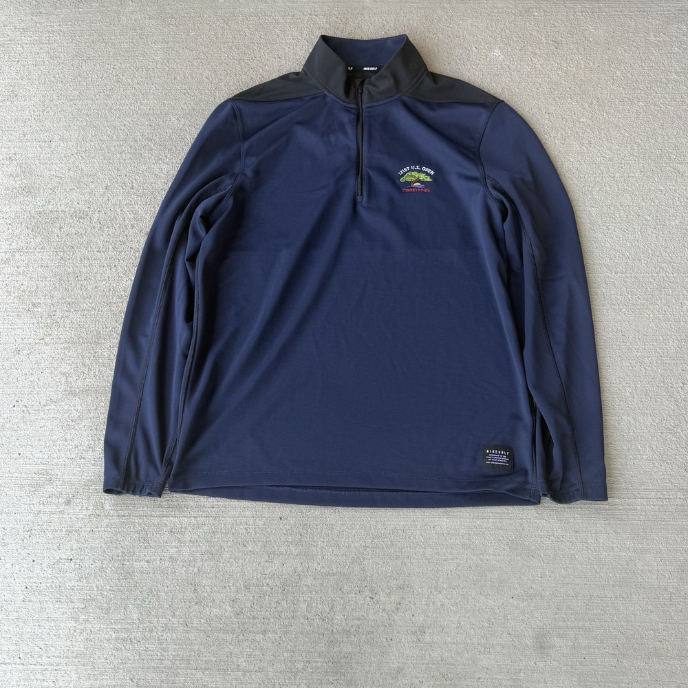 adidas men's u.s. open club 1/4 zip long sleeve golf size M